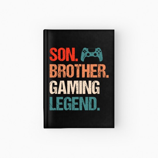 Son brother gaming legend gamer gift boy Hardcover Journal