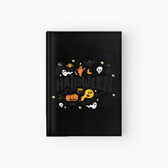 Halloween Trick Or Treat Hardcover Journal