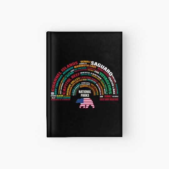 US National Parks, National Park, Denali, Redwood Hardcover Journal