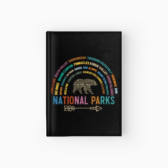 US National Parks, National Park, Denali, Redwood Hardcover Journal