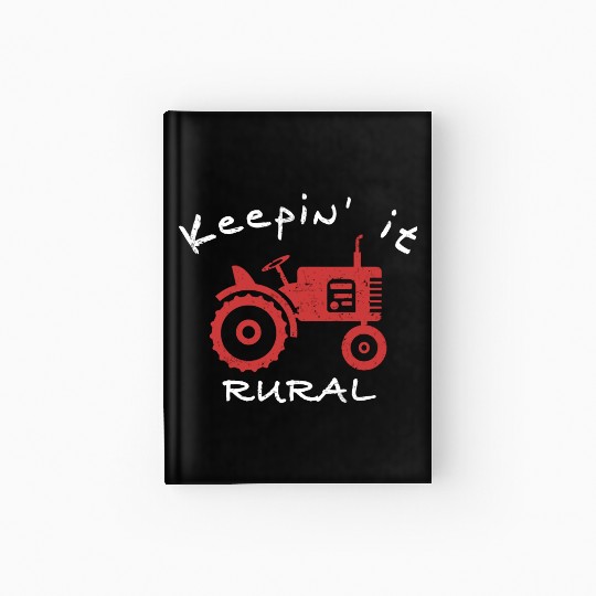 Farm Kee It Rural Tractor Farmer Farming Hardcover Journal
