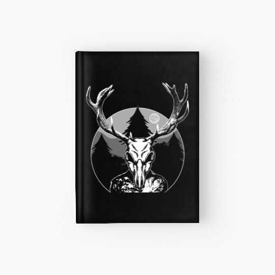 Folk Creature Moon Wendigo Halloween Cryptid Hardcover Journal