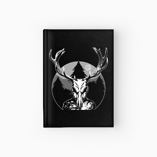 Folk Creature Moon Wendigo Halloween Cryptid Hardcover Journal