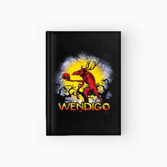 Folk Creature Wendigo Forest Halloween Cryptid Hardcover Journal