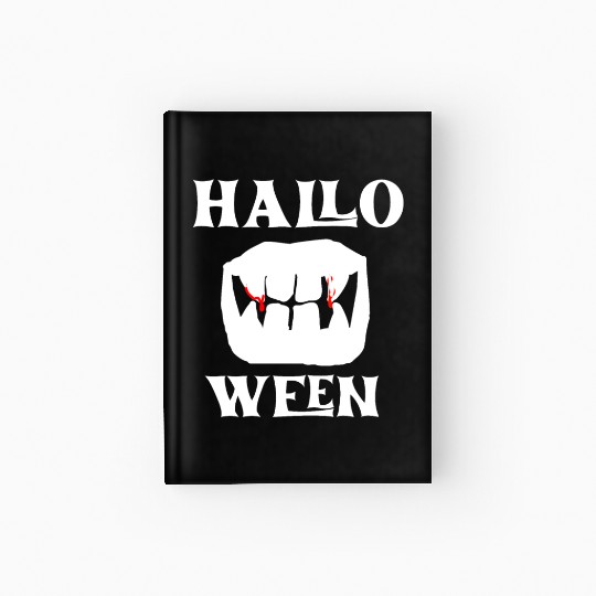 Mouth of a vampire - halloween Hardcover Journal