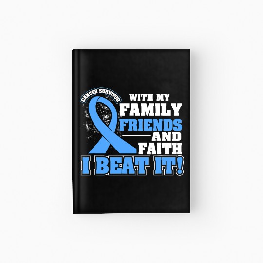 Family Faith I Beat It Prostate Cancer Awareness Hardcover Journal
