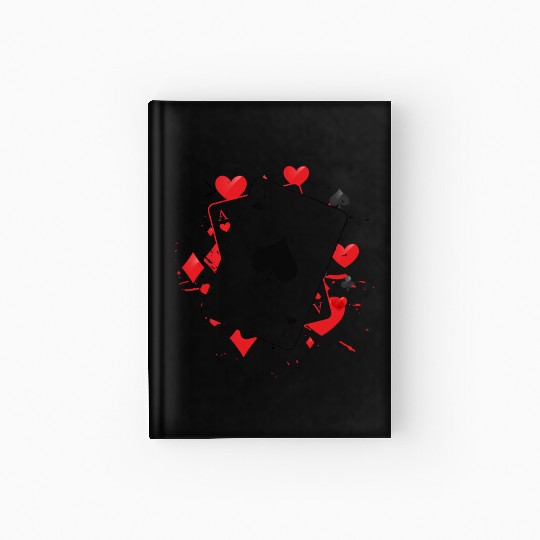 Ace of Spades Playing Card Hardcover Journal