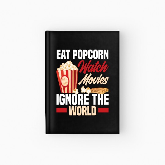 Film Popcorn Cinema Hardcover Journal