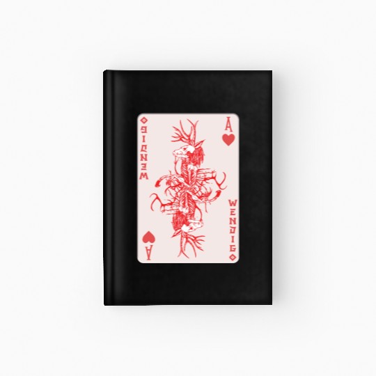 Folk Creature Wendigo Card Halloween Cryptid Hardcover Journal