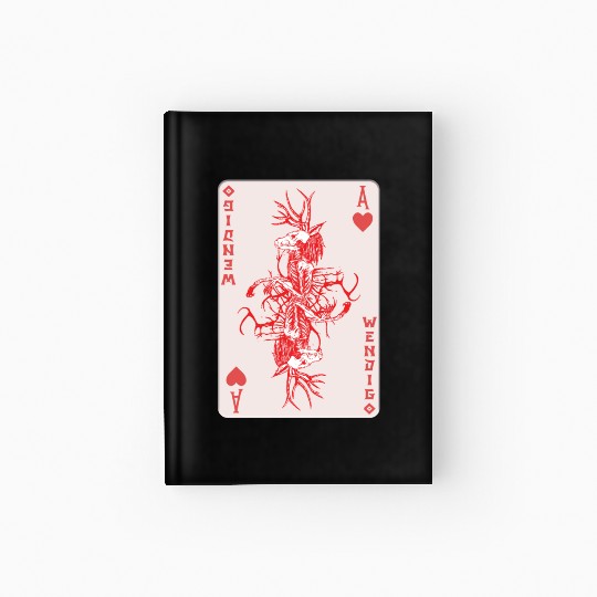 Folk Creature Wendigo Card Halloween Cryptid Hardcover Journal