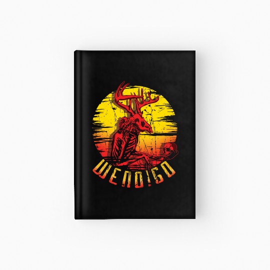 Wendigo Folk Creature Halloween Cryptid Hardcover Journal