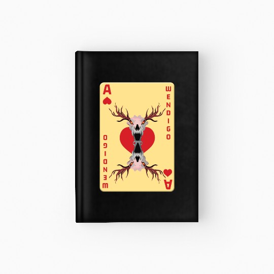 Folk Creature Card Wendigo Halloween Cryptid Hardcover Journal