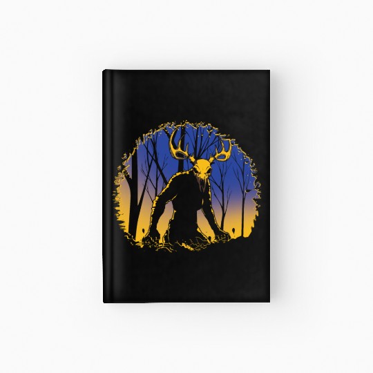 Wendigo Folk Creature Forest Cryptid Halloween Hardcover Journal