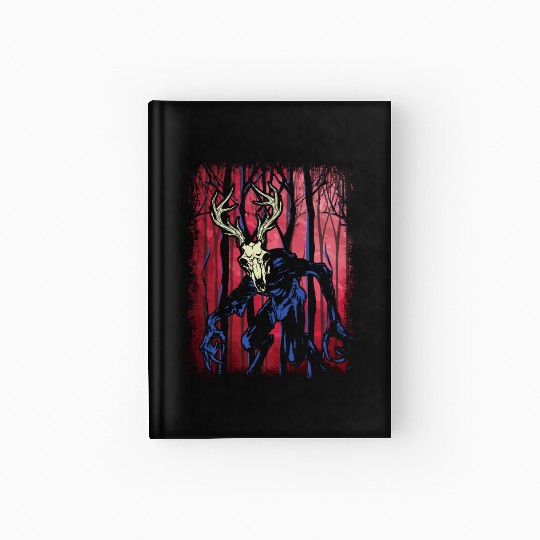 Wendigo Folk Creature Forest Halloween Cryptid Hardcover Journal