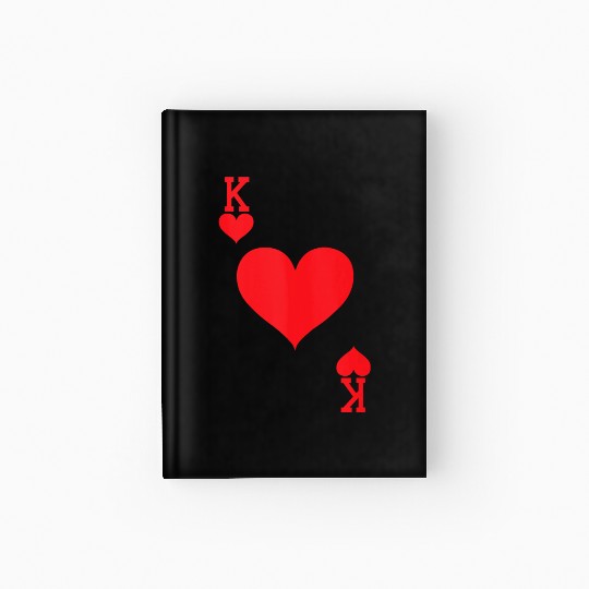King of Hearts Playing Card Halloween Costume Tank Hardcover Journal