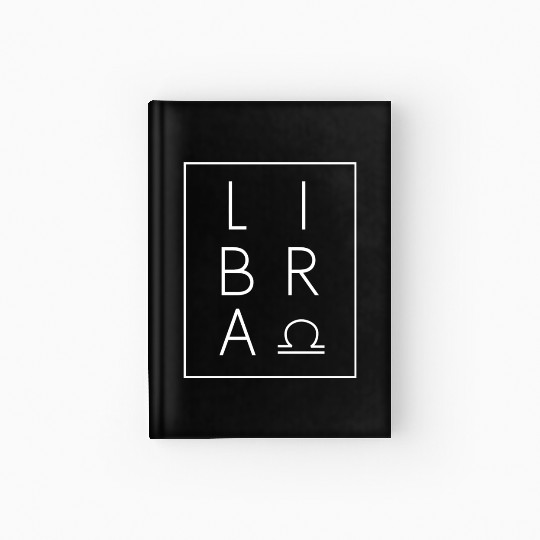 Libra Zodiac Sign Astrology Birthday Hardcover Journal