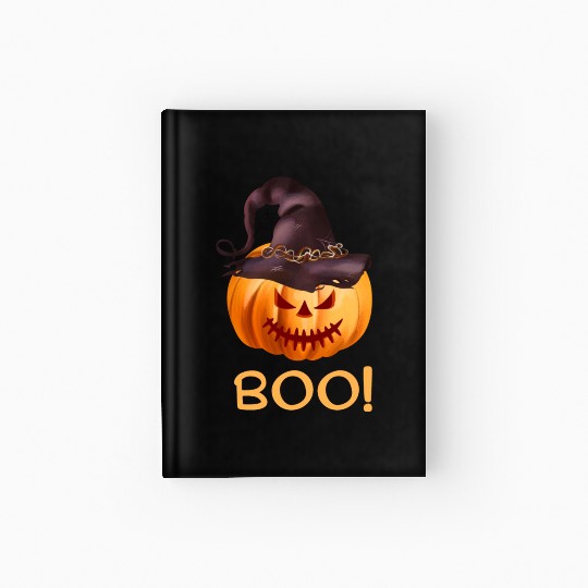 Halloween Pumpkin Hardcover Journal