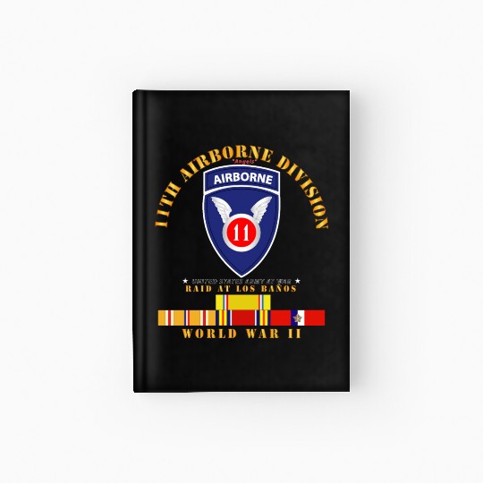 11th Airborne Division Raid at Los Baños WWII wPAC Hardcover Journal