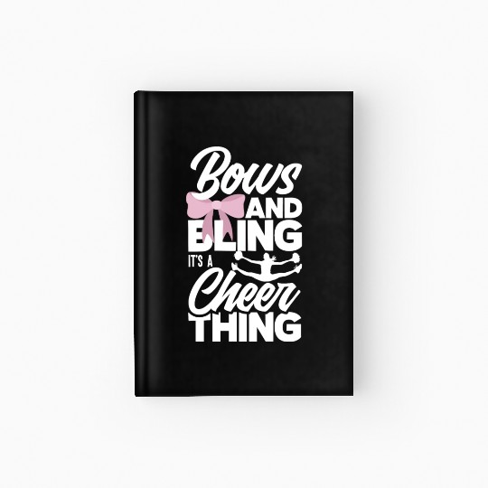 Bows And Bling It's A Cheer Thing Cheerleading Hardcover Journal