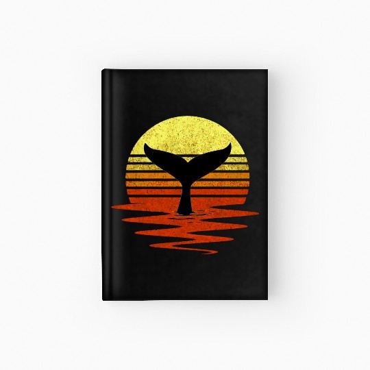 Save The Whales Nautical Ocean Killer Whale Sea Co Hardcover Journal