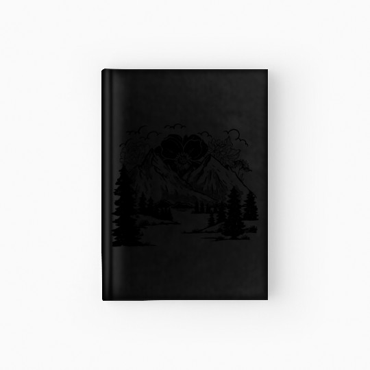 Nature Lover Mountains Forest Hiking Hiker Hardcover Journal