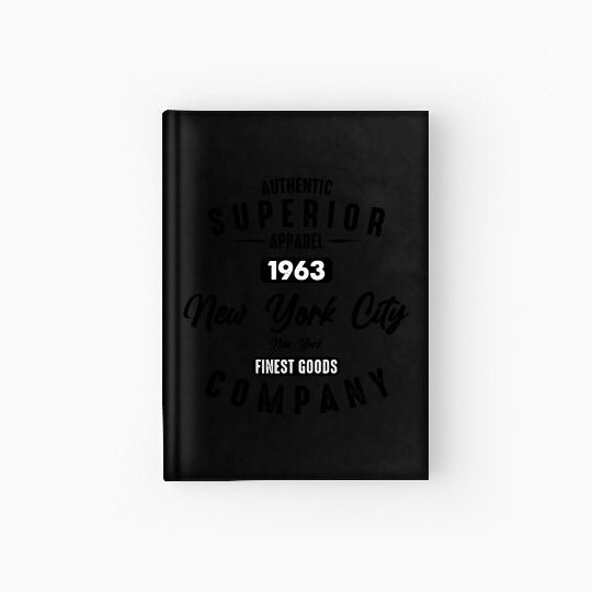 New York City Born In 1963 Vintage Birthday Hardcover Journal
