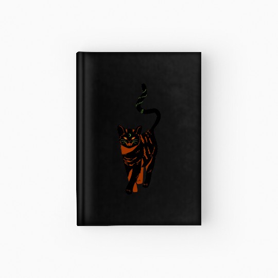 Black cat best Halloween scary Hardcover Journal
