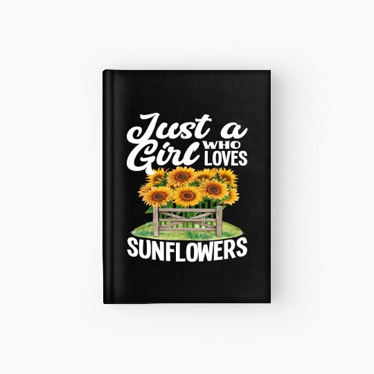 Sunflower Girl Love Hardcover Journal