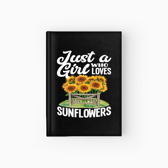 Sunflower Girl Love Hardcover Journal