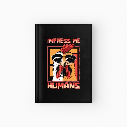 Rooster Cock Sunglasses Hardcover Journal