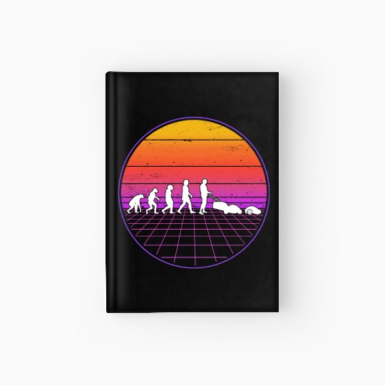 Robotic Lawnmower Evolution Retro Hardcover Journal