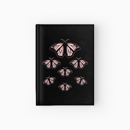 Cute Butterflies Women Butterfly Lover Hardcover Journal