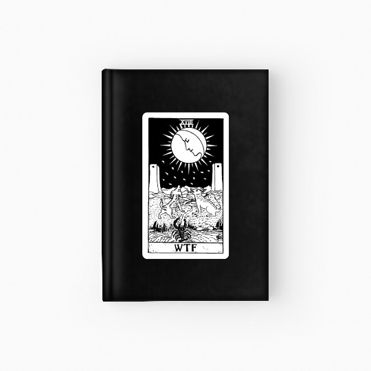 WTF - The Moon Tarot Card Hardcover Journal
