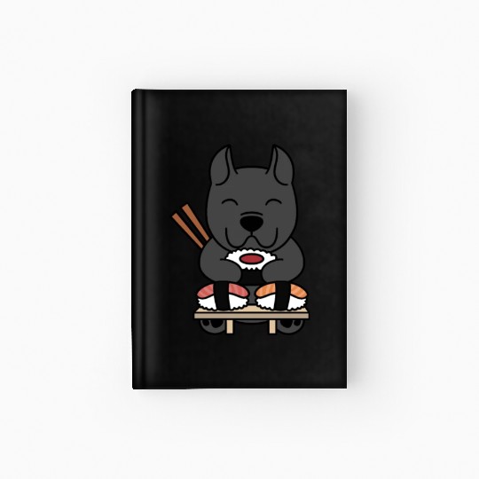 Sushi Lover Cane Corso Hardcover Journal