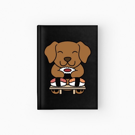 Sushi Lover Vizsla Hardcover Journal