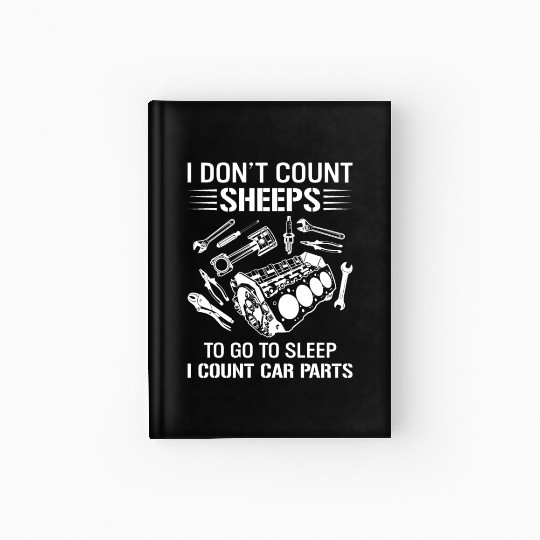 Car Parts Track Racing Sport Mechanic Lifestyles Hardcover Journal