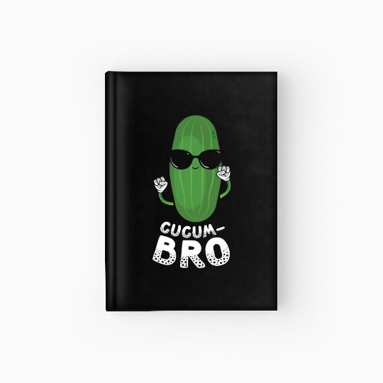 Cucumbro Vegetarian Vegetable Vegan Cucumber Hardcover Journal