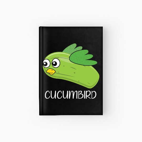 Cucumbird Vegetarian Vegetable Vegan Cucumber Hardcover Journal