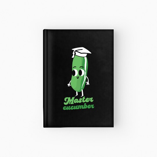 Master Cucumber Vegetarian Vegetable Veggies Vegan Hardcover Journal