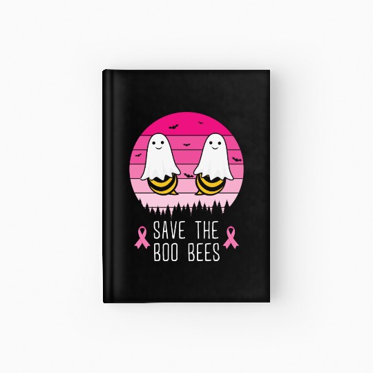 Save the Boo Bees Breast Cancer Awareness Hardcover Journal