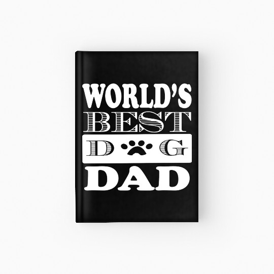 Worlds Best Dog Dad Hardcover Journal