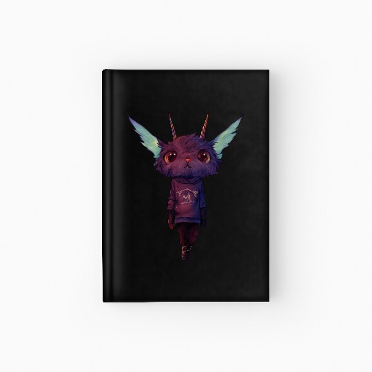 Cute Unicat Hardcover Journal