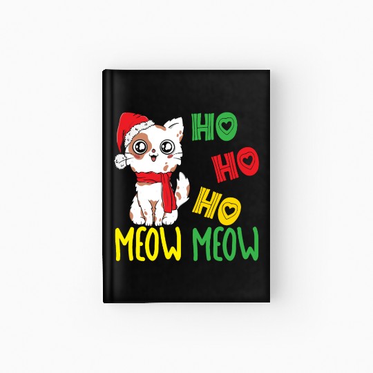 Cat Whisperer Christmas Day Cat Lover Kitty Meow Hardcover Journal