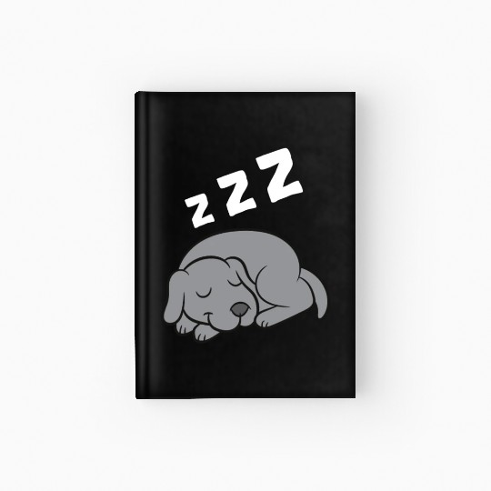Weimaraner Dog Sleeping Pajama Sleeping Hardcover Journal