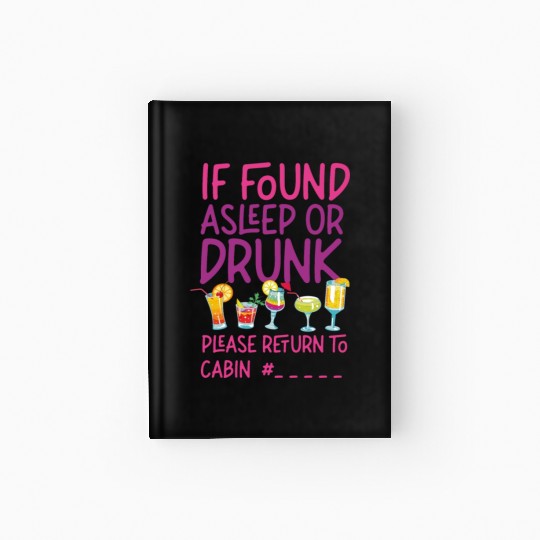 Cruise Ship Vacation Friends Hardcover Journal