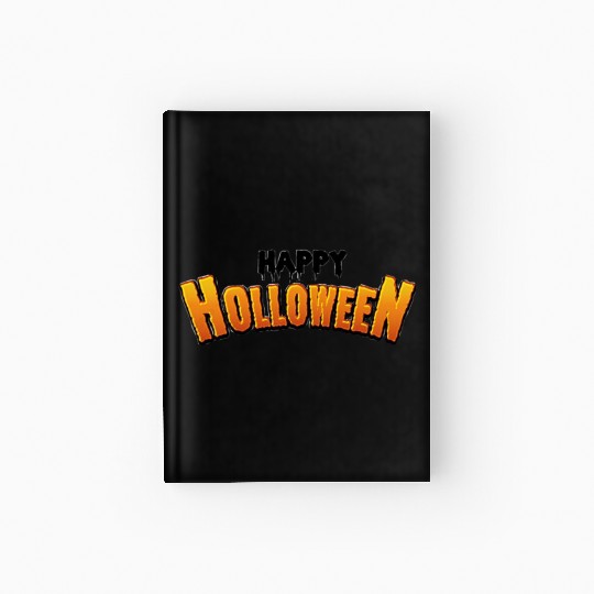 Happy Halloween Letters Hardcover Journal trick or treat Tops