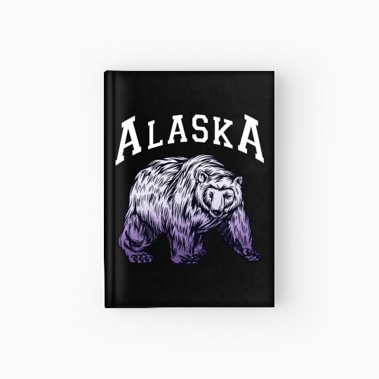 Alaska Gift USA Natur Bär Denali Grizzly Wald Hardcover Journal