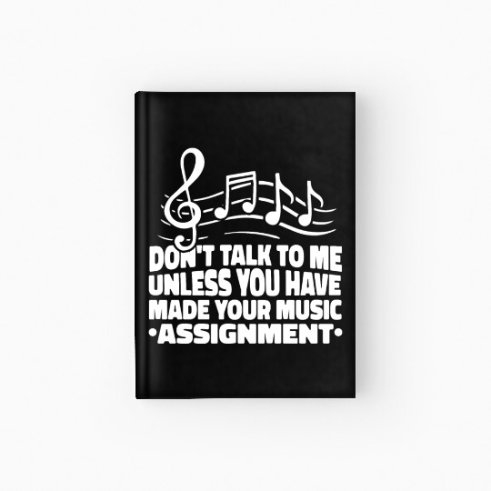 Music Teacher music nout Hardcover Journal