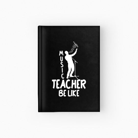 Music Teacher Singing Hardcover Journal