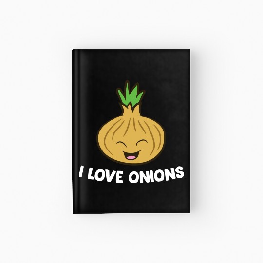 Onion - I love onions Hardcover Journal